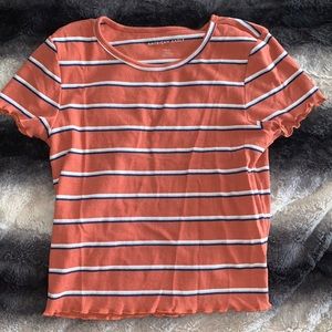 American Eagle stripped, cropped top.